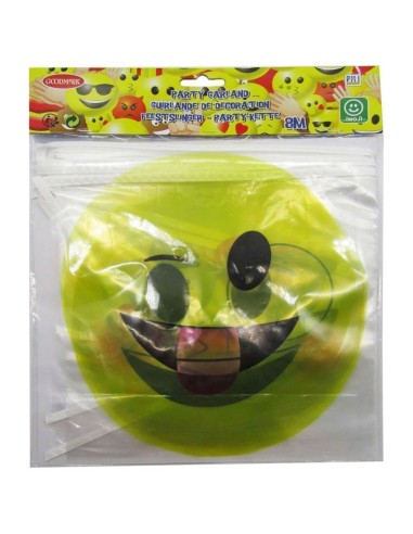 Emoji- grinalda 8 m - de alta qualidade, ideal para carnaval, festas temáticas e eventos especiais